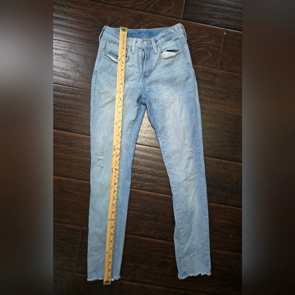 Old Navy Girls High Rise Rockstar Jeggings Light Blue Size 14